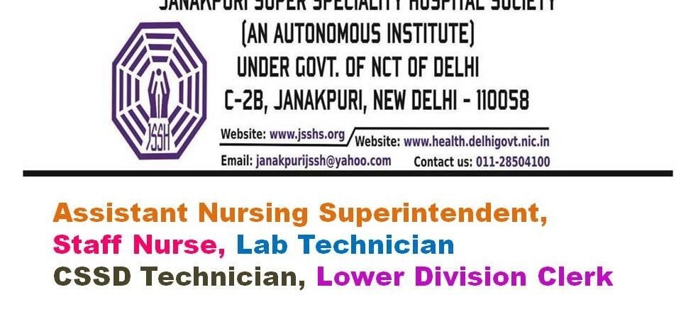 Latest Govt Staff Nurse Vacancy in JSSHS New Delhi Haryana