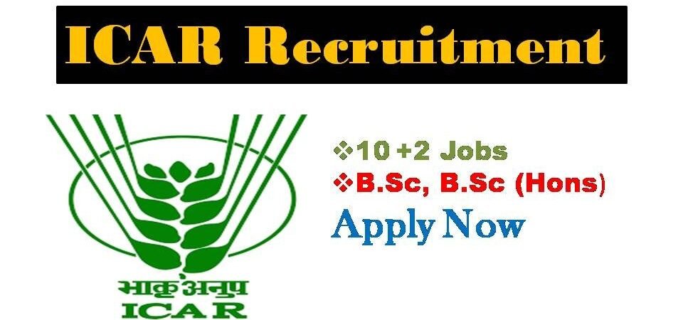 ICAR Recruitment for Latest Govt Jobs for 10th B.Sc