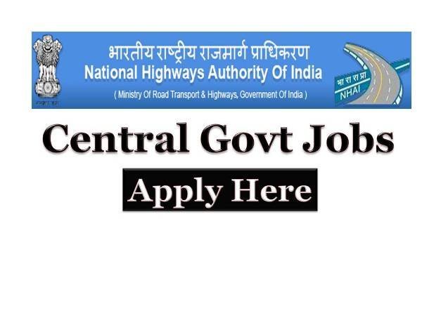 NHAI recruitment Latest Central Govt Jobs for BE