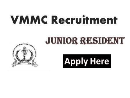 VMMC recruitment jobs 2021 the medical superintendent Safeguard hospital new Delhi invites junior resident (non - PG)  MBBS