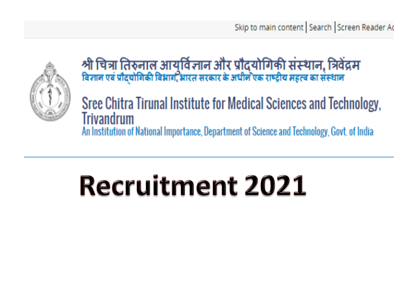 SCTIMST Recruitment 2021 Non Medical & Medical Jobs