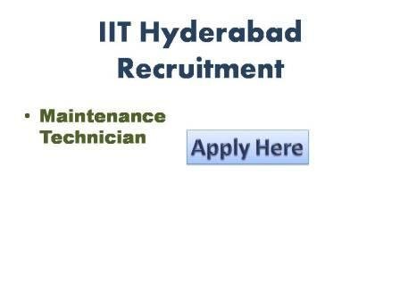 IIT Hyderabad Recruitment 2021