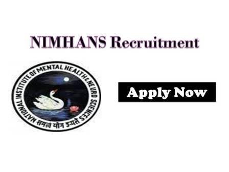 NIMHANS Medical Jobs 2021 National Institute of  Health & Neuro Sciences for Assistant Professor Jobs for MD MS DNB