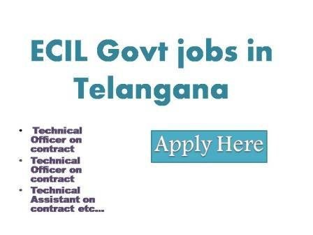 ECIL Govt jobs in Telangana