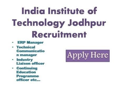 India Institute of Technology Jodhpur Recruitment 2022