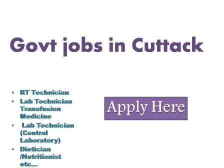 Govt jobs in Cuttack