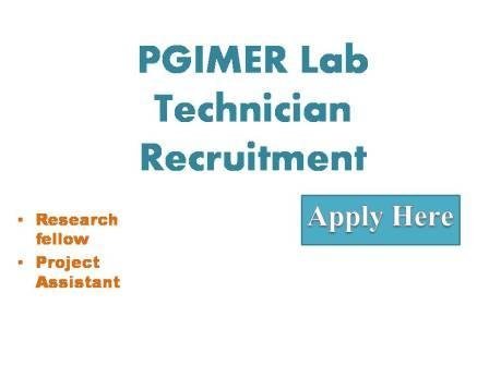 PGIMER Lab Technician Recruitment 2022