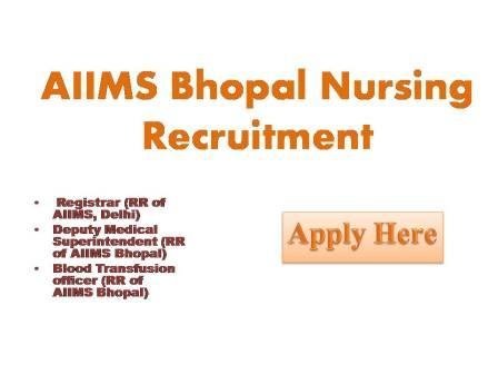 AIIMS Bhopal Nursing Recruitment 2022