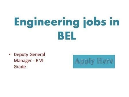Engineering jobs in BEL