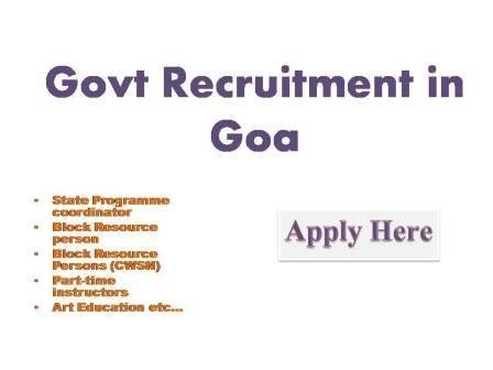 Govt Recruitment in Goa