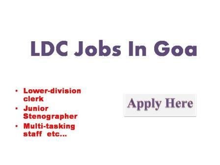 LDC Jobs In Goa 2022