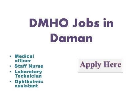 DMHO Jobs in Daman