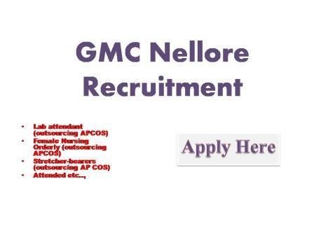 GMC Nellore Recruitment 2022