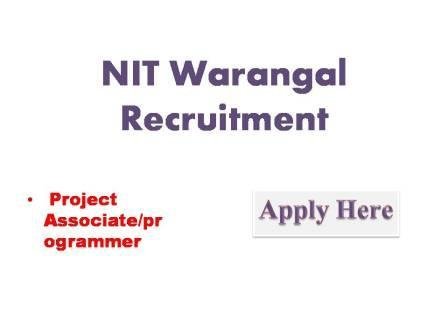 NIT Warangal Recruitment 2022