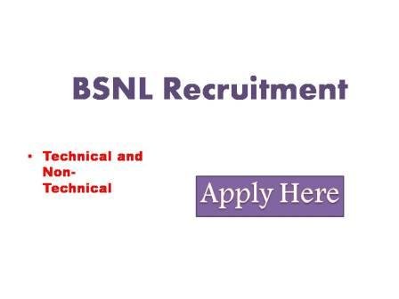 BSNL Recruitment 2022 Bharat Sanchar Nigam Limited Karnataka circle invites online applications from eligible degree /graduate