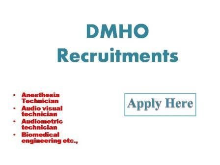 DMHO Recruitment 2022