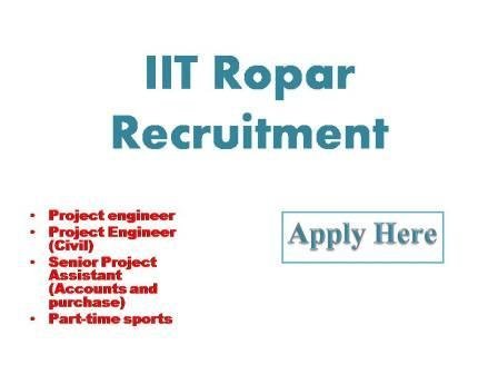 IIT Ropar Recruitment 2022