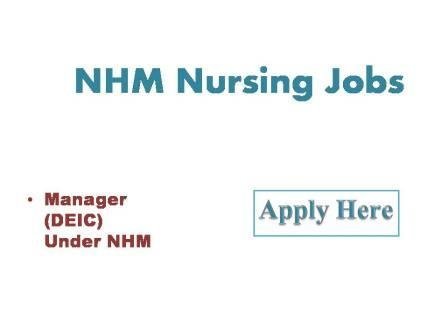NHM Nursing Jobs 2022
