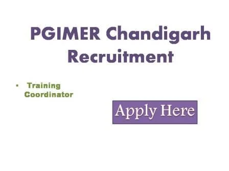 PGIMER Chandigarh Recruitment 2022 It is proposed to fill up the following post under the training project entitled convergence