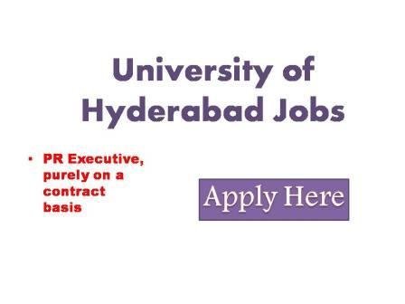 University of Hyderabad Jobs 2022