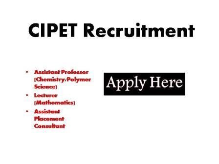 CIPET Recruitment 2023